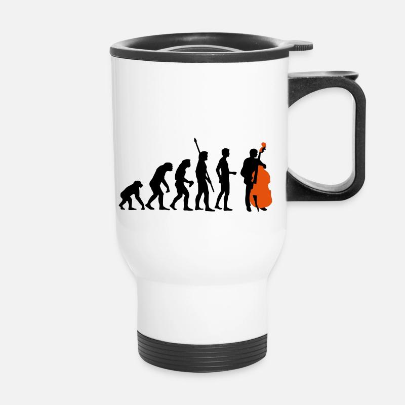 evolution_bass_2c - Tasse isotherme avec poignée - blanc