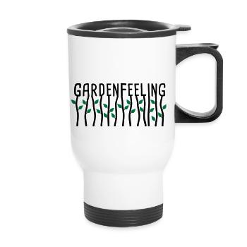 Gardenfeeling - Thermobecher mit Tragegriff - Weiß - Vorne