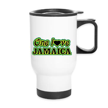 One l♥ve jamaica - Tasse isotherme avec poignée - blanc - Devant