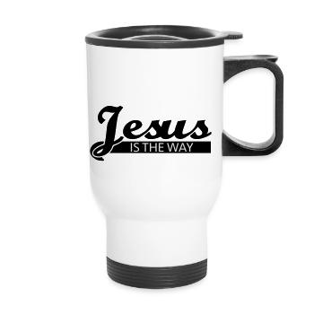 Jesus is the way - Thermobecher mit Tragegriff - Weiß - Vorne