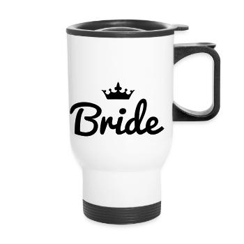 Bride Crown - Thermobecher mit Tragegriff - Weiß - Vorne