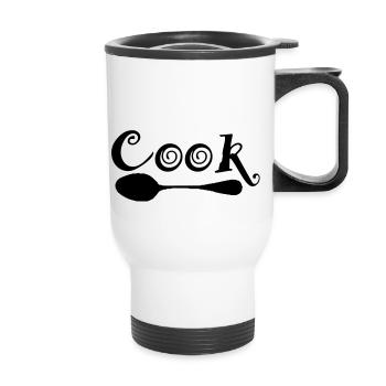 cook - Thermobecher mit Tragegriff - Weiß - Vorne