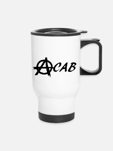 ACAB - Thermobecher mit Tragegriff - Weiß