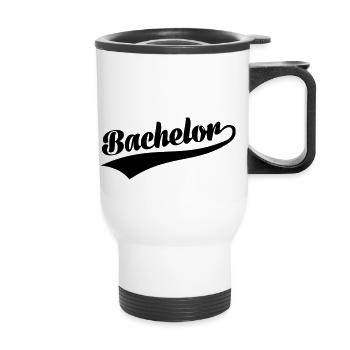 Bachelor - Thermal mug with handle - white - Front