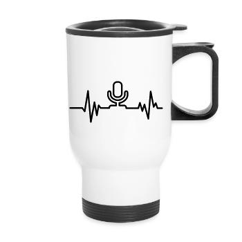 singer - Thermal mug with handle - white - Front