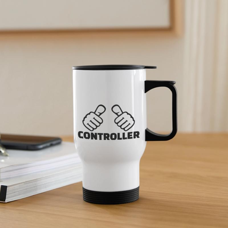 Controller Thermal mug with handle