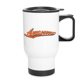 awesome beauty princess - Thermobecher mit Tragegriff - Weiß - Vorne