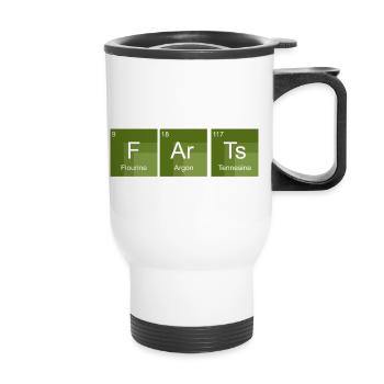 Funny Science Gases - Periodic Table - Thermal mug with handle - white - Front