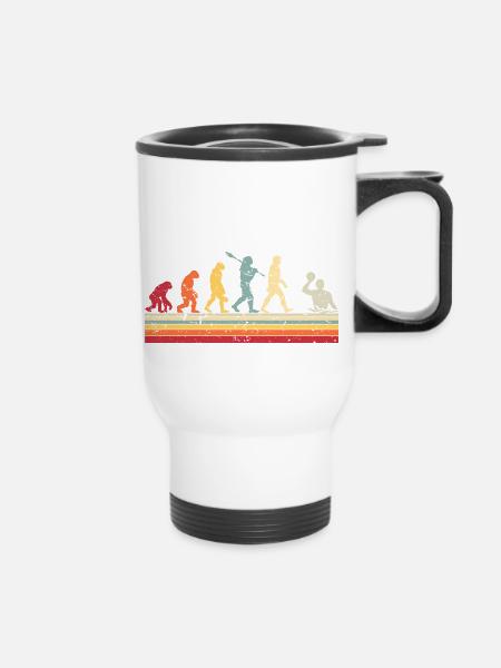 POLO Human Evolution Vintage Water Polo - Thermobecher mit Tragegriff - Weiß