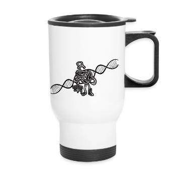 Ramoneur Ramoneur Cadeau Balayeuse de nourriture - Tasse isotherme avec poignée - blanc - Devant