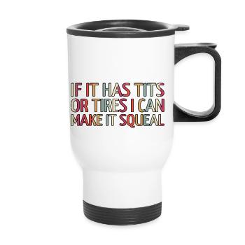 technician baseballgift geek automotive technician - Thermal mug with handle - white - Front