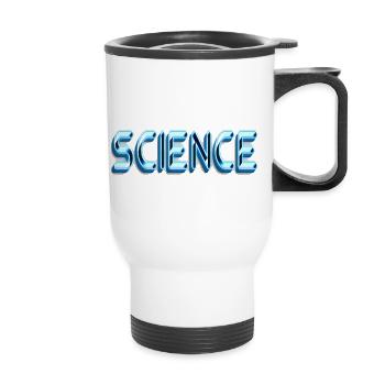 Wissenschaft ist ECHT, außer Quantenphysik - Thermobecher mit Tragegriff - Weiß - Vorne