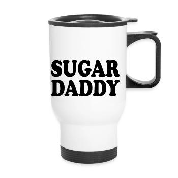 Sugar daddy - Tasse isotherme avec poignée - blanc - Devant