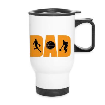 Basket-ball DAD - Tasse isotherme avec poignée - blanc - Devant