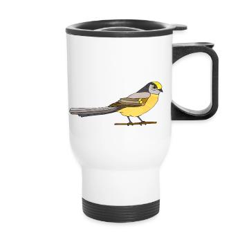 Oiseau - Tasse isotherme avec poignée - blanc - Devant