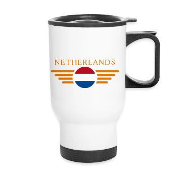Pays-Bas - Tasse isotherme avec poignée - blanc - Devant
