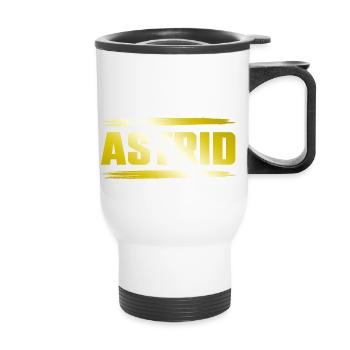 Astrid - Thermobecher mit Tragegriff - Weiß - Vorne