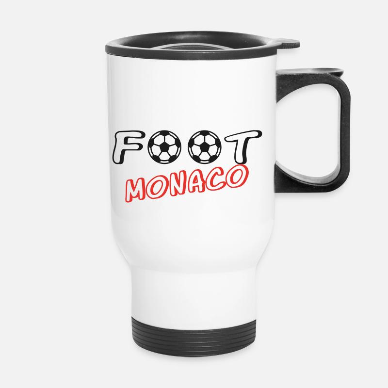 Foot monaco - Thermal mug with handle - white