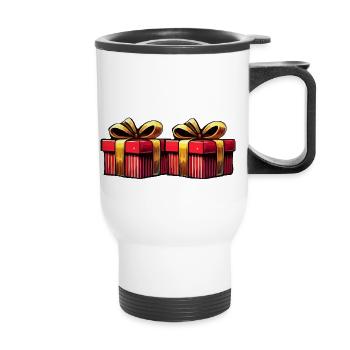 Gifts - Thermal mug with handle - white - Front