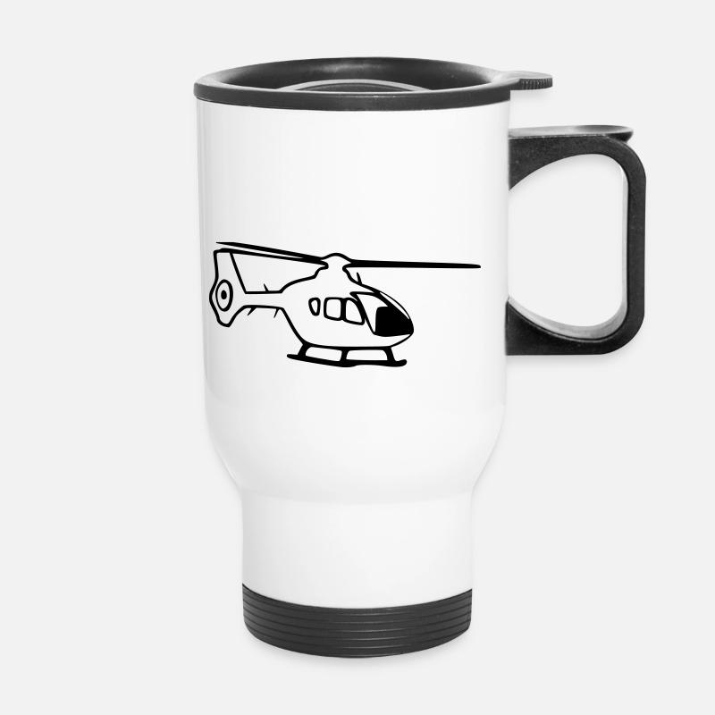 Heli EC135 - Thermobecher mit Tragegriff - Weiß