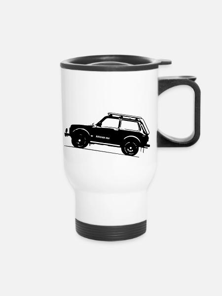 Lada Niva 2121 Russin 4x4 - Thermobecher mit Tragegriff - Weiß