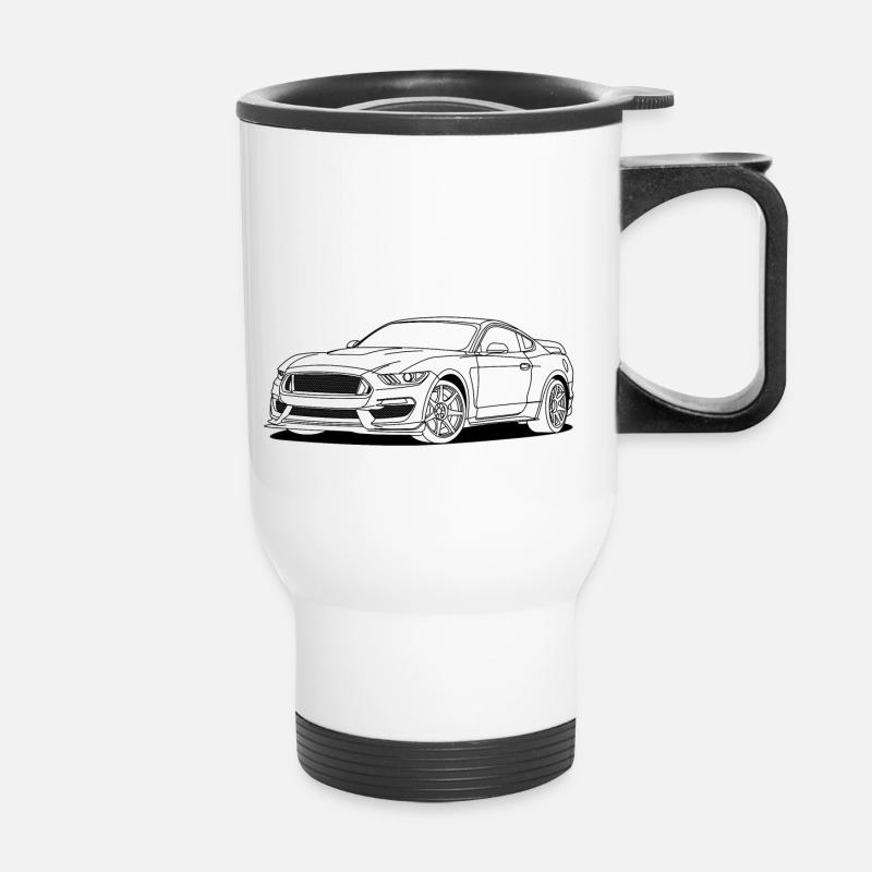 Cool Car White - Tasse isotherme avec poignée - blanc