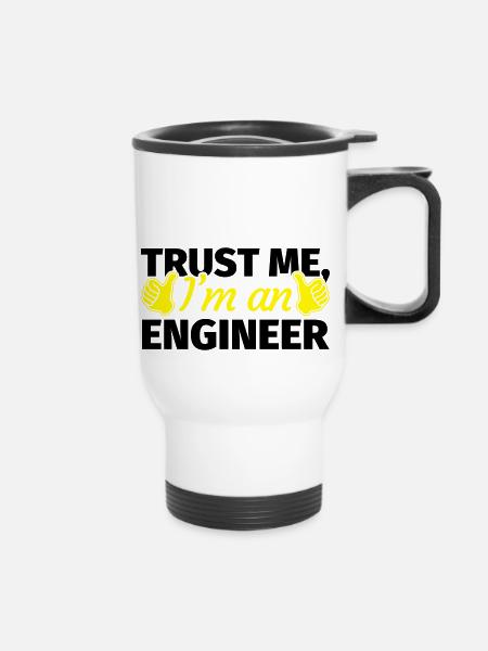Trust Me I'm an Engineer - Thermobecher mit Tragegriff - Weiß