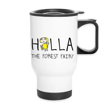 holla_the_forest_fairy_052012a_2c - Thermal mug with handle - white - Front