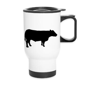 Barbecue - Thermal mug with handle - white - Front