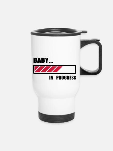 Baby loading - Tasse isotherme avec poignée - blanc