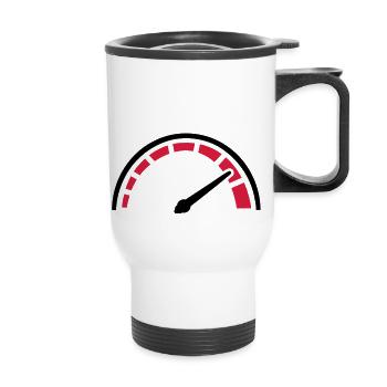 Speed - Thermal mug with handle - white - Front