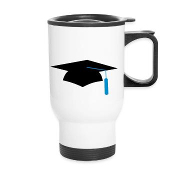 graduation - Thermal mug with handle - white - Front