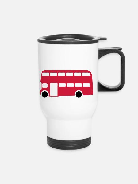 Englisch Englisch-Bus 1 - Thermobecher mit Tragegriff - Weiß