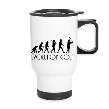 evolution Golf - Thermobecher mit Tragegriff - Weiß - Vorne