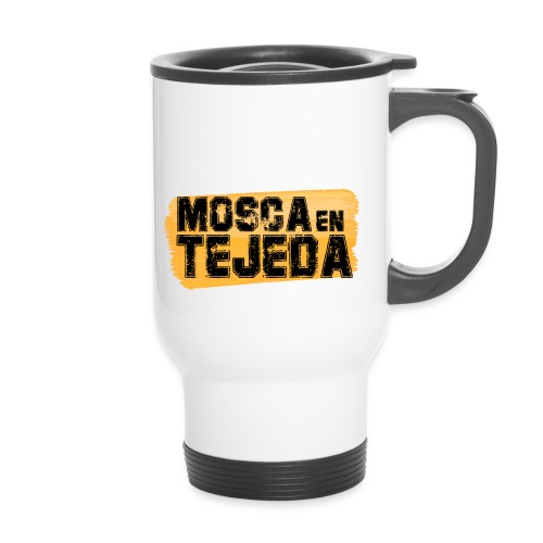 MOSCA EN TEJEDA (Logo) - Taza termo con asa