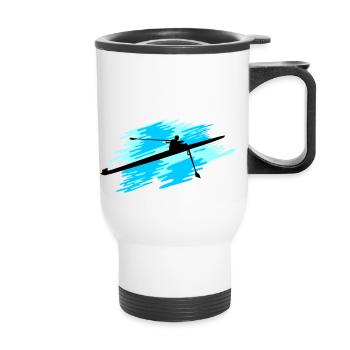 Ramer 1er, Un Homme d’Aviron - Tasse isotherme avec poignée - blanc - Devant
