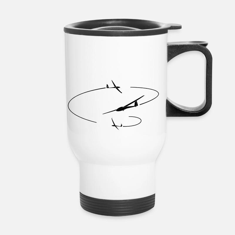 Planeur Vol à voile Planeur Planeur Planeur - Tasse isotherme avec poignée - blanc