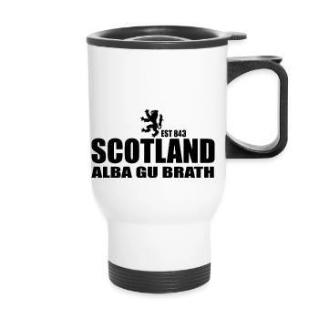 Scotland patriotic - Thermal mug with handle - white - Front