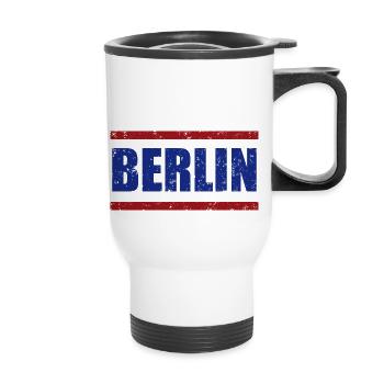 Berlin - Thermal mug with handle - white - Front