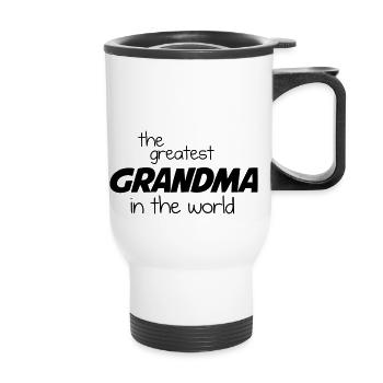 The Greatest Grandma in the World - Black - Thermal mug with handle - white - Front