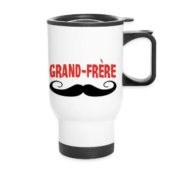 Grand Frère - Tasse isotherme avec poignée - blanc - Devant