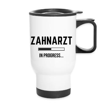 Dentist In Progress - Thermal mug with handle - white - Front