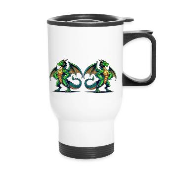 Kite - Thermal mug with handle - white - Front