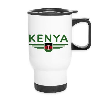 Nairobi Design für Kenia-Liebhaber - Thermobecher mit Tragegriff - Weiß - Vorne