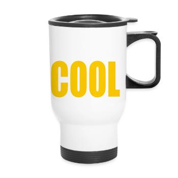 Cool - Tasse isotherme avec poignée - blanc - Devant