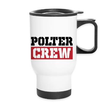 Polter Crew - Thermobecher mit Tragegriff - Weiß - Vorne