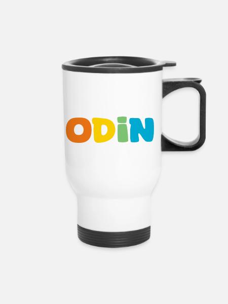Name - Odin - Thermobecher mit Tragegriff - Weiß