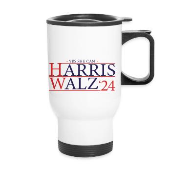 Kamala Walz 2024 - Kamala For President - Thermal mug with handle - white - Front