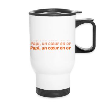 GRANDPA DAD GRANDPA HUMOR GRANDPA JOKE - Thermal mug with handle - white - Front