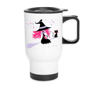 witch - Thermal mug with handle - white - Front